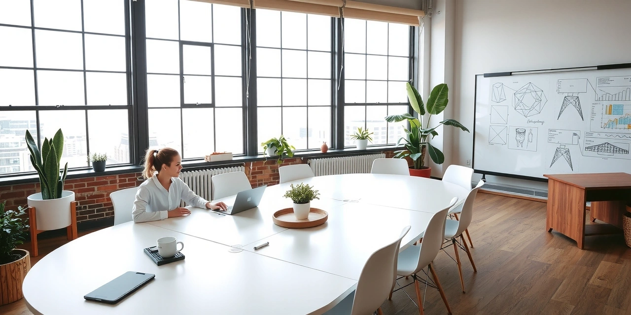 pixelmode studio meeting room with modern minimalist design