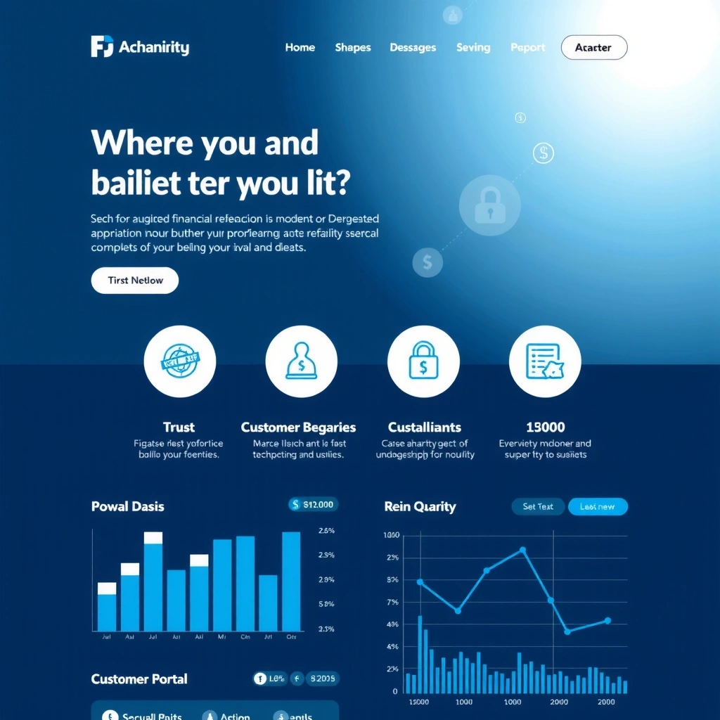 Financial services corporate website